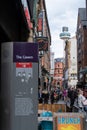 Signage to the original Cavern Club at Mathew Street in Cavern Quarter, Liverpool, UK Royalty Free Stock Photo