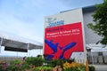 Signage to welcome visitors to Singapore Airshow