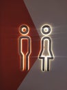 Signage toilet man and woman aesthetic