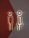 Signage toilet man and woman aesthetic