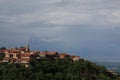 Roofs and the church of the city Signagi in the Alazany Valley