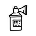 signal air horn line vector doodle simple icon Royalty Free Stock Photo