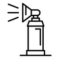 Signal balon sprayer icon, outline style