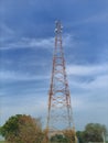 Signal booster pole Royalty Free Stock Photo