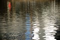 Signal buoy on abstract water Royalty Free Stock Photo