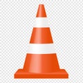 Signal Cone Isolated Transparent Background Royalty Free Stock Photo