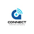 Signal Connect Wireless Internet Company Logo Design Template