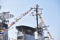 Signal Flags On A Military Ship