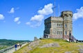 Signal Hill on summer day. Coastline and cliffs of a Canadian National Historic Site in St John's Newfoundland, Canada. Royalty Free Stock Photo