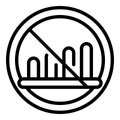 Signal lost connection icon outline vector. Internet error Royalty Free Stock Photo