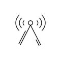 Signal, networking icon. Simple line, outline vector elements of storage and cloud icons for ui and ux, website or mobile Royalty Free Stock Photo