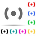 signal sign multi color style icon. Simple thin line, outline vector of web icons for ui and ux, website or mobile application Royalty Free Stock Photo
