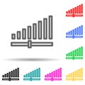 signal strength multi color style icon. Simple thin line, outline vector of web icons for ui and ux, website or mobile application Royalty Free Stock Photo