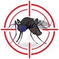 Signaling, side black fly with crosshairs. mira signal