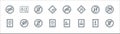 signals and prohibitions line icons. linear set. quality vector line set such as no eating, camping, hospital, plug, no skating,