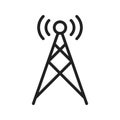 Signals Tower icon vector image. Suitable for mobile apps, web apps and print media.