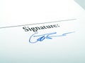 Signature Royalty Free Stock Photo