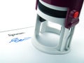 Signature Royalty Free Stock Photo