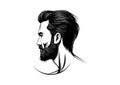 Signature Beard Styles: Artistic Vector Logos