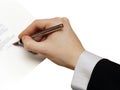 The Signature of Business Contract Royalty Free Stock Photo