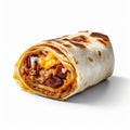 Hyperrealistic Burrito De Choclo On White Background