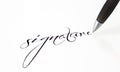 Signature in the contract