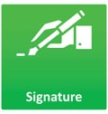 Signature Isolated Vector icon that can easily modified or edit.