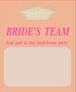 Bride`s team