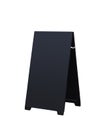 Signboard Black stand Menu Bar restaurant Isolated object