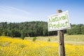 Signboard in the countryside with written