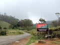 Signboard at Eravikulam National Park, Kerala, India Royalty Free Stock Photo