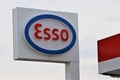 Signboard of the famous petroleum industry Esso.