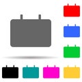 signboard multi color style icon. Simple thin line, outline vector of web icons for ui and ux, website or mobile application Royalty Free Stock Photo