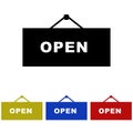 Signboard Open icon