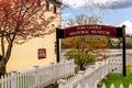 Signboard outside the Port Gamble Historic Museum in Washington, USA