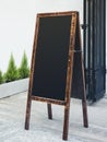 Signboard Stand Chalkboard wooden frame Restaurant Shop Menu