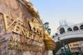 Signboard of Venetian Macao hotel and casino resort in Macau