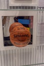 Signed basketball on display in 3-2-1 Qatar Olympic and Sports Museum.