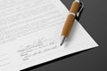 Signed contract Royalty Free Stock Photo