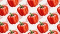 Seamless watercolor bell pepper pattern Royalty Free Stock Photo