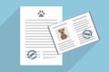 Pet adoption contract and dog passport