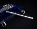 Signet Selmer Special Sterling Silver Flute with Blue Crushed Velvet Hard Case mouthpiece