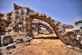 Significant historical ruins of Salamis, northern Cyprus Royalty Free Stock Photo