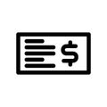 Signing Cheque icon or logo isolated sign symbol vector illustration - high quality black style vector icons Royalty Free Stock Photo