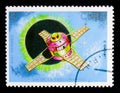 Signo 3, Satellites and Space Probes serie, circa 1988 Royalty Free Stock Photo