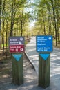 Signpost in African Rainforest Pavillion, Toronto Zoo Royalty Free Stock Photo