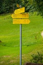 Signpost with directions Royalty Free Stock Photo