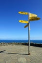 Signpost in Cape Reinga Royalty Free Stock Photo