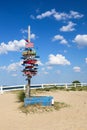 Signpost with Destination Mileage