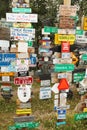 Signpost forest at Watson Lake, Yukon, Canada